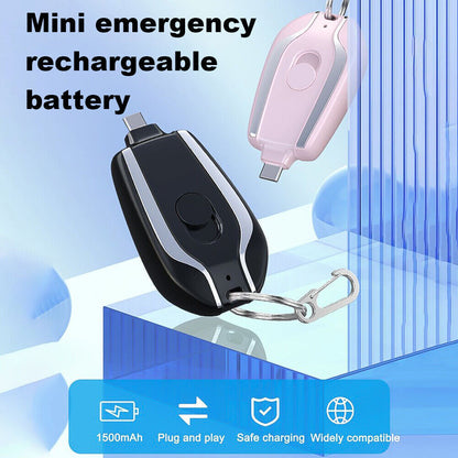 Mini Emergency Power Battery Keychain