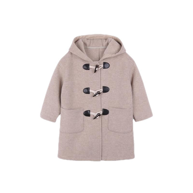 Manteau chaud en laine épaissie pour filles