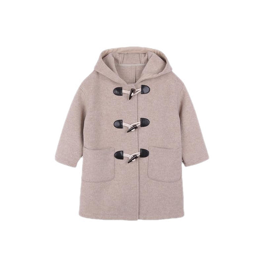 Manteau chaud en laine épaissie pour filles