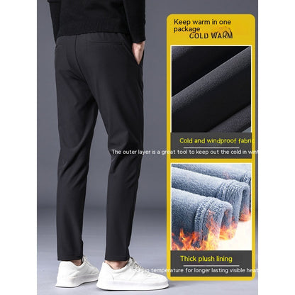 Pantalon épais  doublé polaire pour hommes