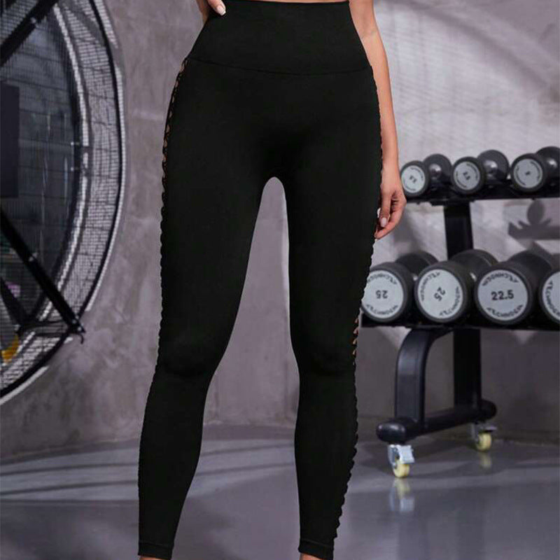 Leggings de sport taille haute imprimé, teinture par nouage, sans couture