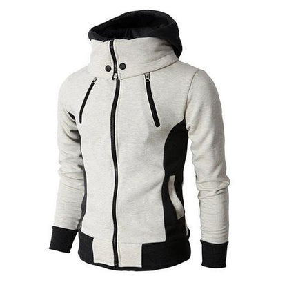 Men's Jacket with Hood and High Collar 