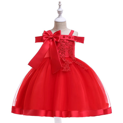 Robe avec nœud pour fille