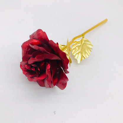 Roses 24K Lumineuses, Couleur Or