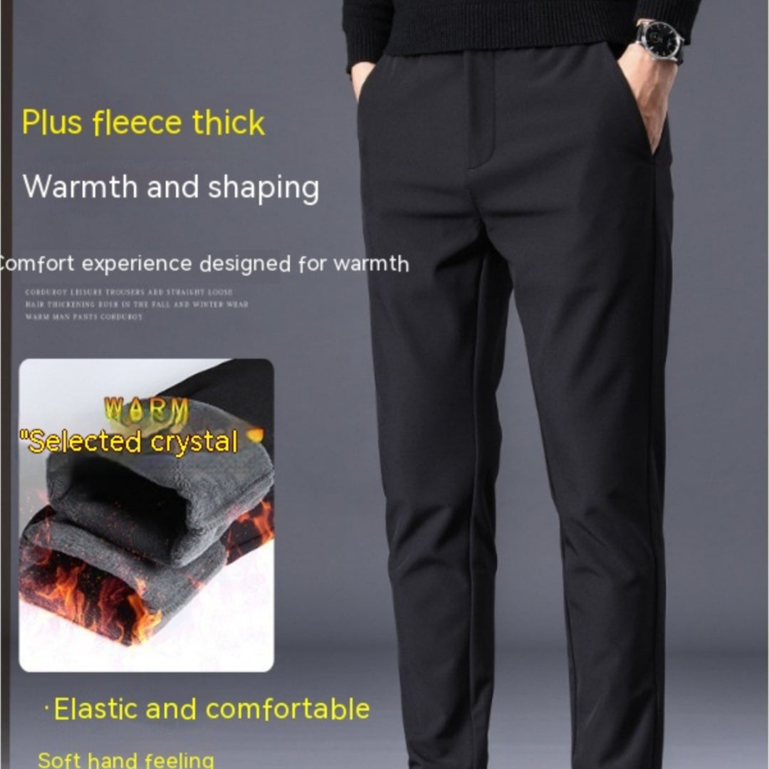 Pantalon épais  doublé polaire pour hommes