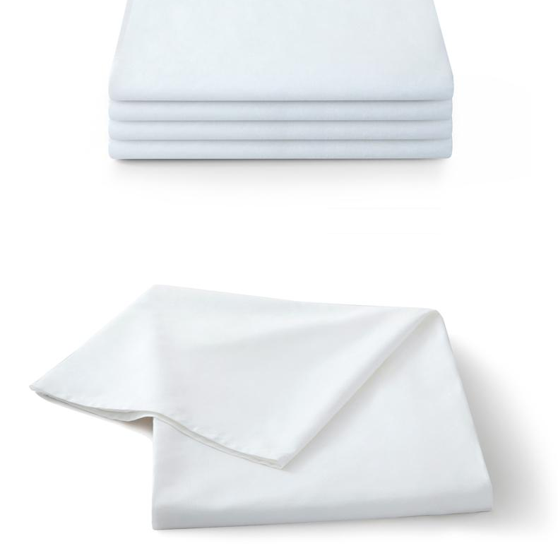 Drap de lit blanc pur en coton X1