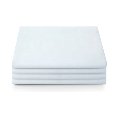 Drap de lit blanc pur en coton X1