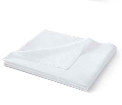 Drap de lit blanc pur en coton X1