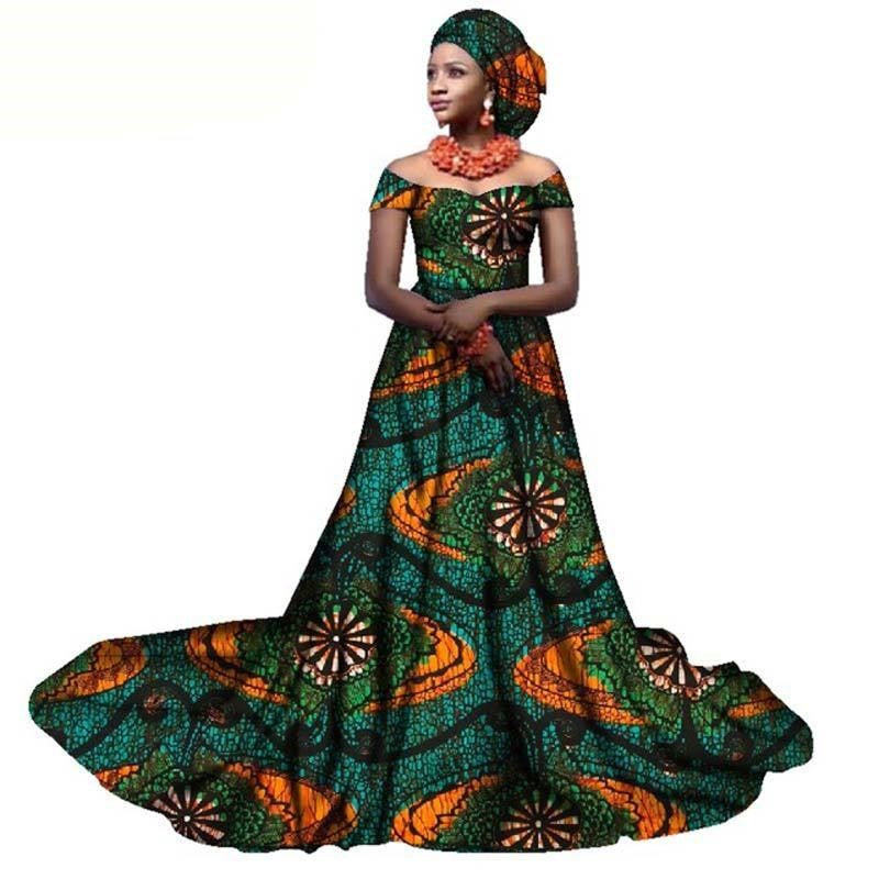 Robes Coton Dames en pagnes africain, Robes Riche