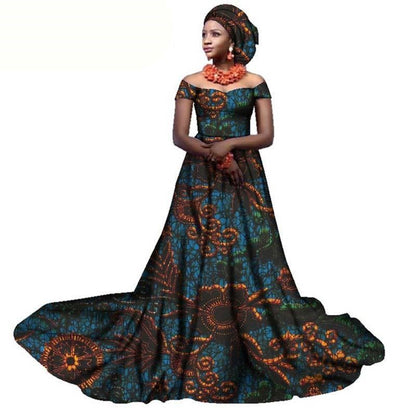 Ladies Cotton Dresses in African loincloths, Rich Dresses