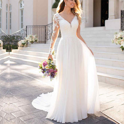 Robe de mariée sexy dos nu