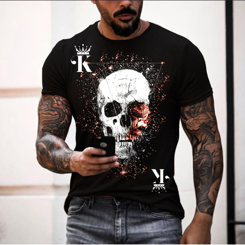 T-shirt homme motif crâne