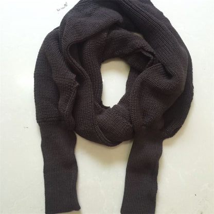 Mixed Cashmere Scarf Sweater