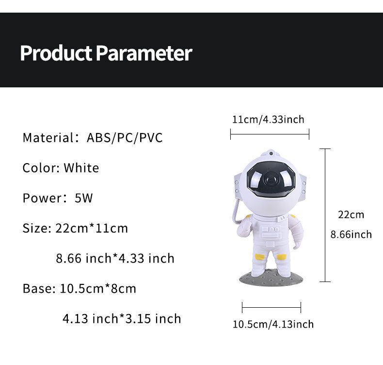 Lampe de projection astronaute, petite lampe de nuit