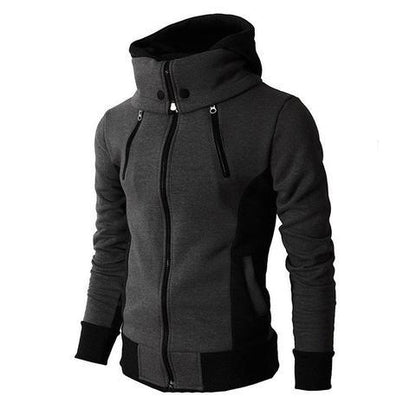 Men's Jacket with Hood and High Collar 