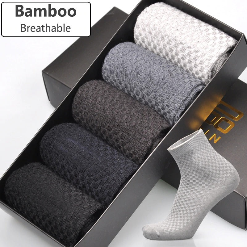 Chaussettes hommes en fibre de bambou