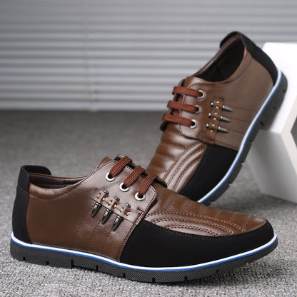 Hommes Chaussures En Cuir, Tête Ronde