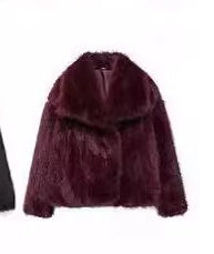 Manteau d'hiver en peluche épais à la mode pour femme