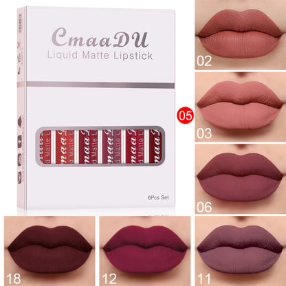 Rouge À Lèvres Longue Durée 6pcs/boite