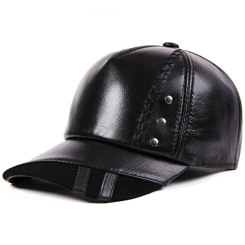 Casquette de baseball en peau de mouton