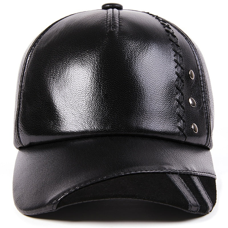 Casquette de baseball en peau de mouton