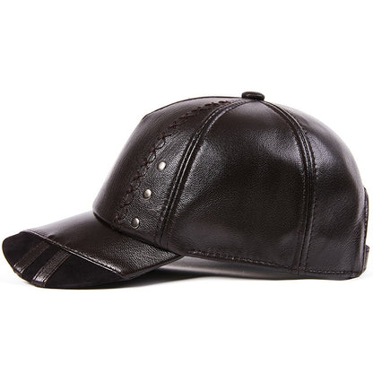 Casquette de baseball en peau de mouton