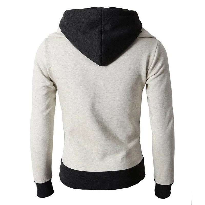 Men's Jacket with Hood and High Collar 