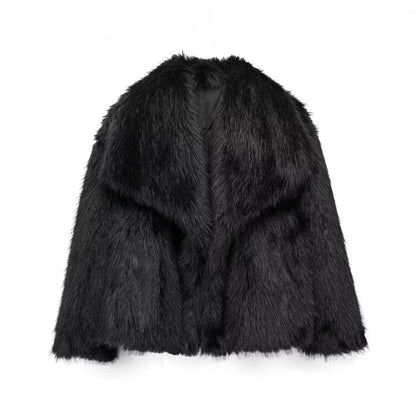 Manteau d'hiver en peluche épais à la mode pour femme