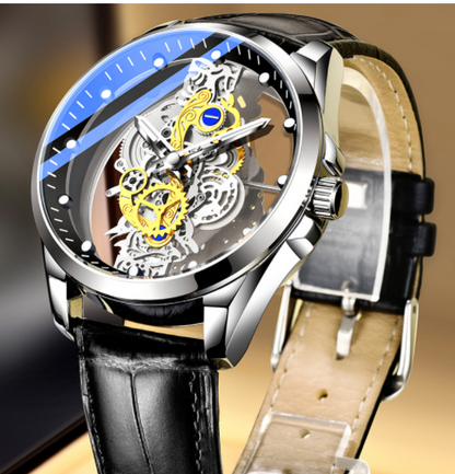 Montre Automatique Hommes de Double-face Squelette