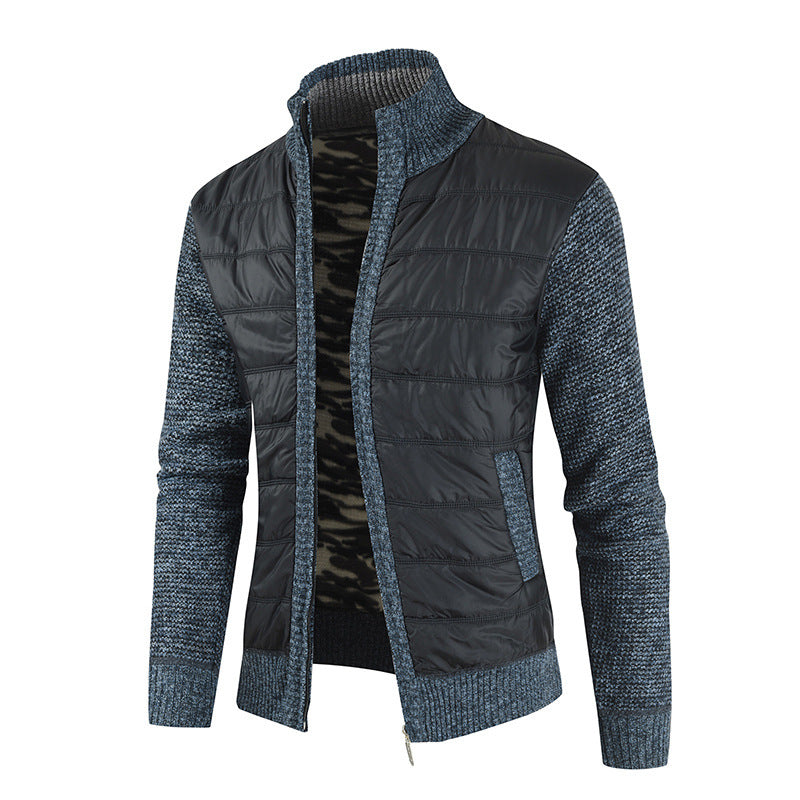 Cardigan à col montant, veste homme