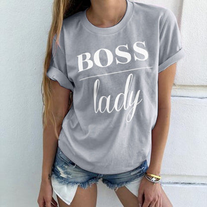 T-shirt Mode d'été Femmes Casual