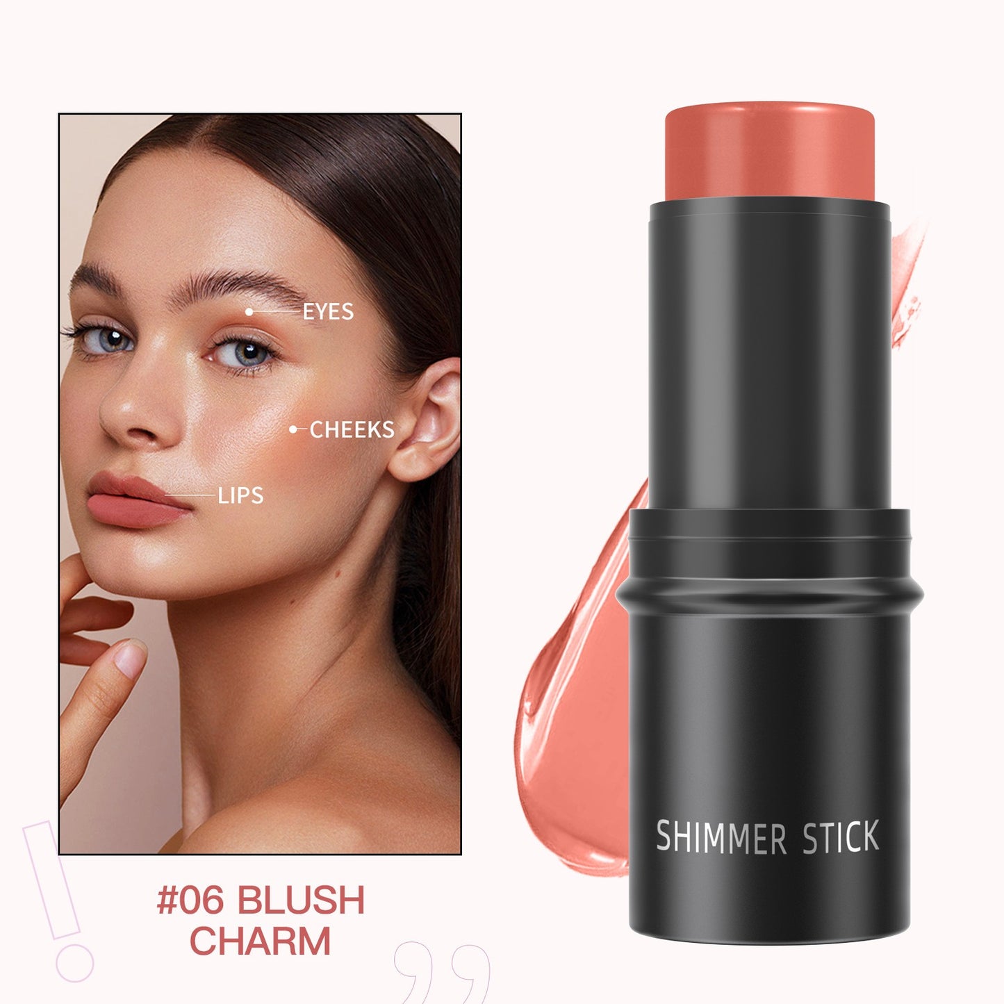 Stylo correcteur de maquillage, blush