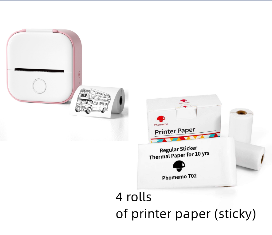 Mini Portable Thermal Label Printer