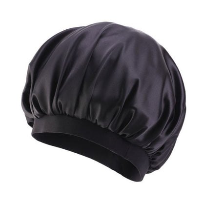 Bonnet de nuit en satin élastique