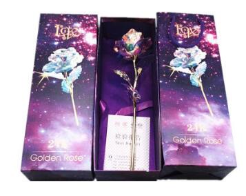 Roses 24K Lumineuses, Couleur Or