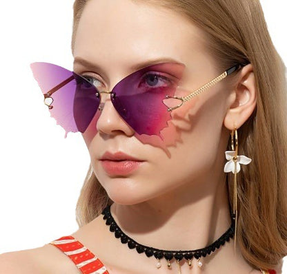 Lunettes de soleil papillon pour femmes