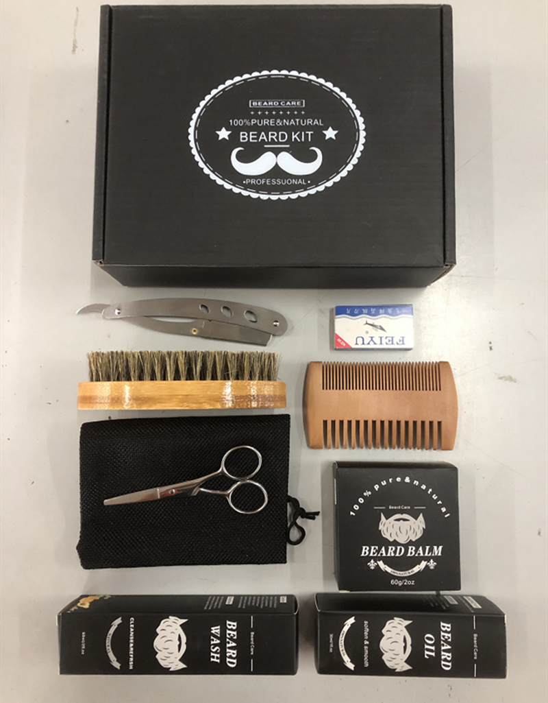 Kit barbe pour homme nettoyage désinfectant