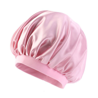 Bonnet de nuit en satin élastique