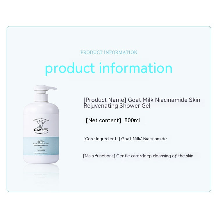 Gel Douche Rajeunissement, Lait de Chèvre 800ml