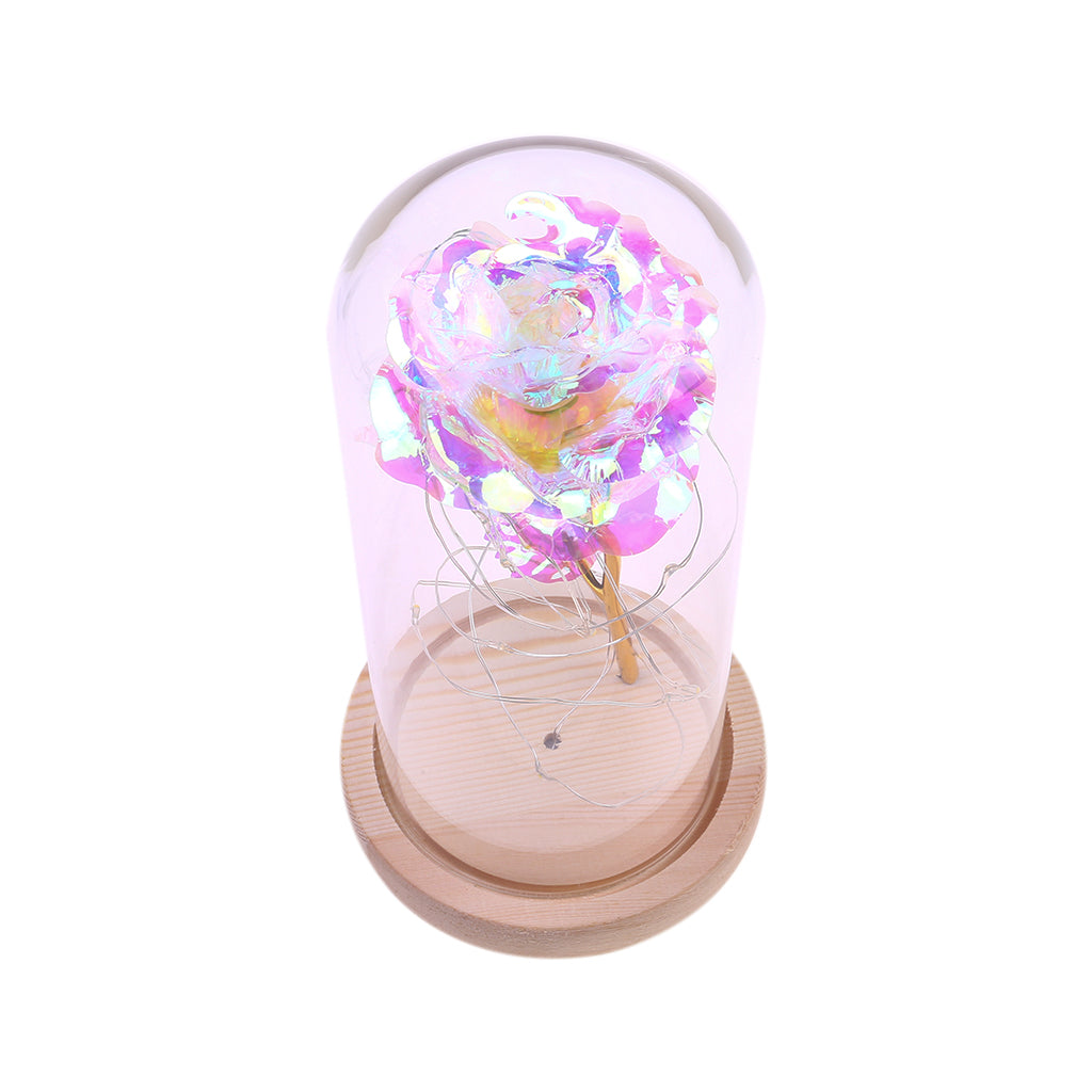 Rose Fleur En Verre LED Lumière De Noël Décoration