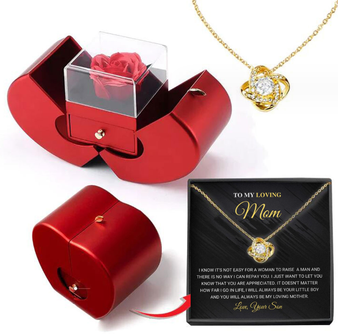 Apple Red Fashion Jewelry Box