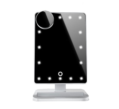 Miroir écran tactile 20 LED 10X Grossissant