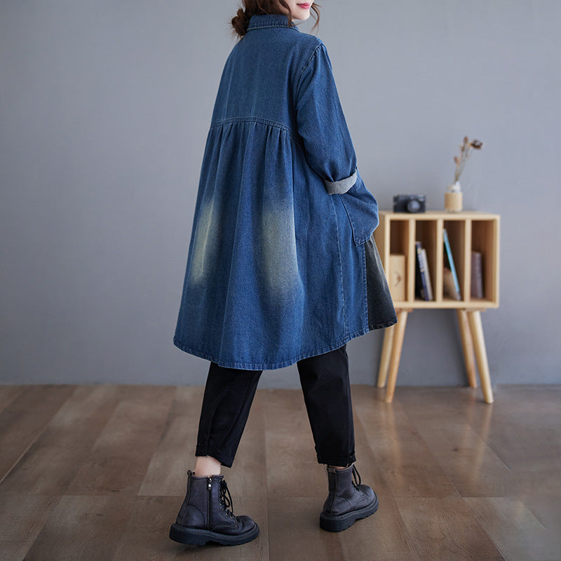 Manteau en jean pour femme