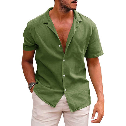 Casual Short Sleeve Beach Shirt