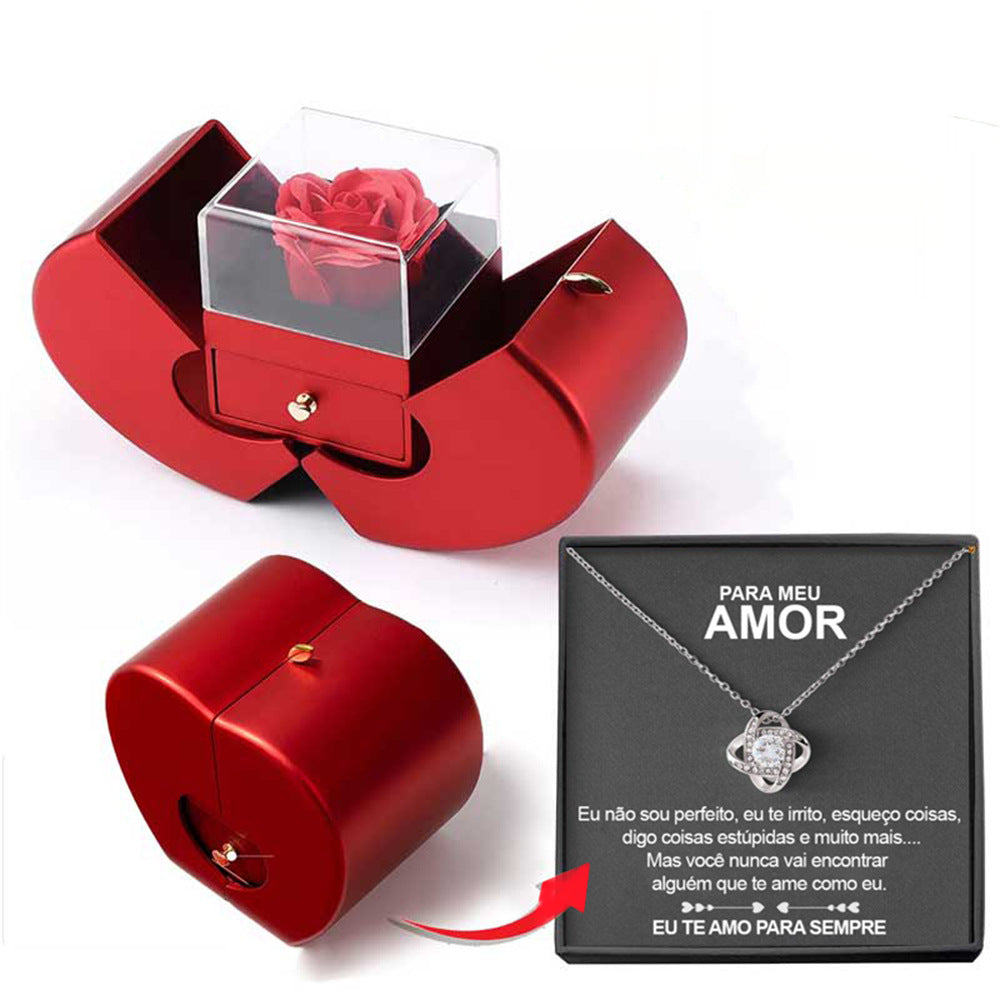 Apple Red Fashion Jewelry Box