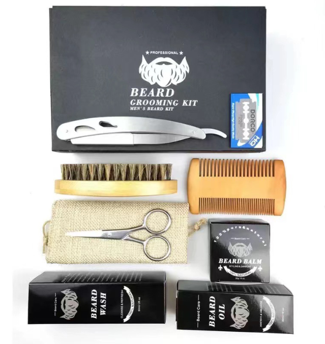 Kit barbe pour homme nettoyage désinfectant