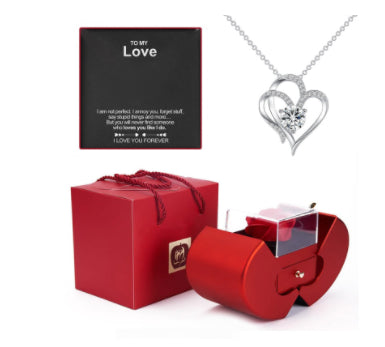 Apple Red Fashion Jewelry Box