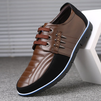 Hommes Chaussures En Cuir, Tête Ronde