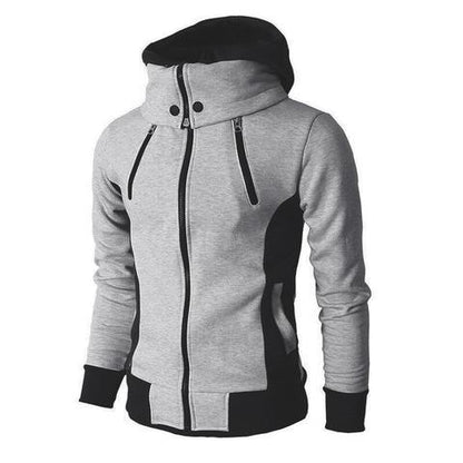 Men's Jacket with Hood and High Collar 