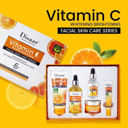 Kit de soins de la peau à la vitamine C hydratant et éclaircissant